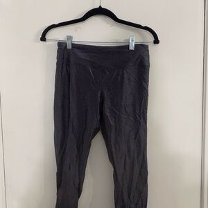 metallic blue yoga pants M